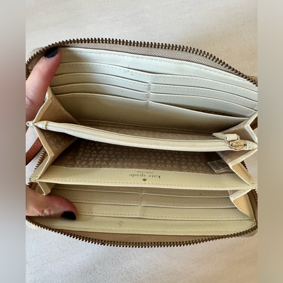 Kate Spade canvas wallet. - Picture 10 of 11